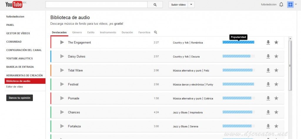 Música Sin Copyright Para Youtube Djcreator Entretenimiento Y Música Libre Gratis